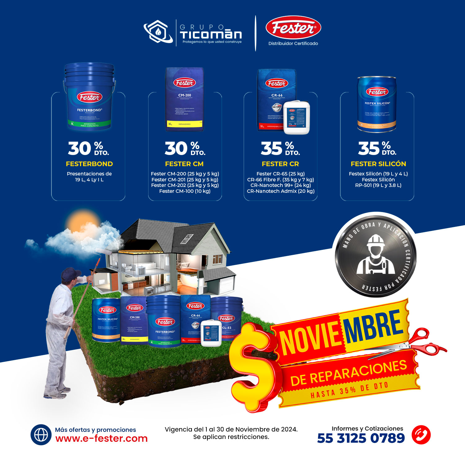 promociones fester noviembre 2024 cupones descuentos grupo ticoman